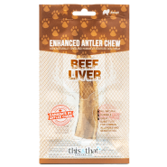 This&That Enhanced Antler Chew Beef Liver Small 5.5"
