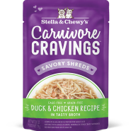 Stella&Chewys Cat CarnivoreCravingsShrds Duck&Chk 24/2.8oz