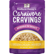 Stella&Chewys Cat CarnivoreCravingsMrsls Chk&ChkLvr 24/2.8oz