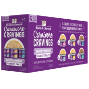 Stella&Chewys Cat CarnivoreCravingsShrds VarietyPck 12/2.8oz