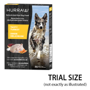 Hurraw Dog Dehydrated Raw Turkey Trials 18ct
