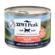 ZIWI Peak Cat Salmon & Chicken 12/6.5oz cans