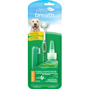 TropiClean Fresh Breath Oral Care Brushing Kit for Dogs 2oz