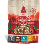Plato Dog Original Real Strips Turkey w/Cranberry 6oz