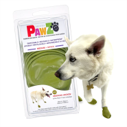 Pawz Boots Medium to 3" Olive Green 12 pk