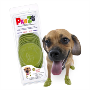 Pawz Boots Small to 2.5" Olive Green 12 pk