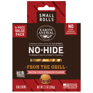 Earth Animal Dog NoHide Roll FromTheGrill BcnChsbrgr Sm 6pk