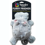 Spunky Pup Furry Friends Hippo w/ Ball Squeaker