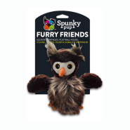 Spunky Pup Furry Friends Owl w/ Ball Squeaker
