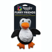 Spunky Pup Furry Friends Penguin w/ Ball Squeaker