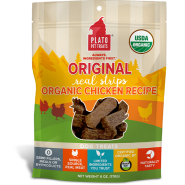 Plato Dog Original Real Strips Organic Chicken 6oz