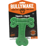 Bullymake Dog Toy Tough Chew Nylon T-Bone Green Mint Flvr