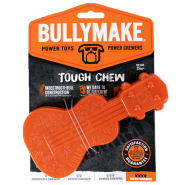 Bullymake Dog Toy Tough Chew Nylon Ukulele Orng PntBttr Flvr