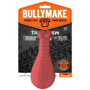 Bullymake Dog Toy Tough Chew Nylon Turkey Leg Red Beef Flvr