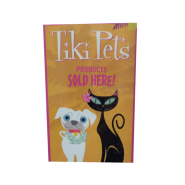 Tiki Pet Sold Here Window Cling