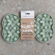Dexypaws Dog Enrichment Snuffle Mat Bone Sage Green