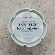 Dexypaws Cat Elevated Slow Feeder Flower Sage Green