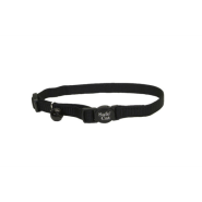 SafeCat Adj Nyl Bkwy Collar Black 12"
