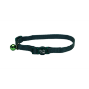 SafeCat Adj Nyl Bkwy Collar Hunter Green 12"