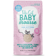 Tiki Cat Baby Mousse Chicken Tuna & Chicken Liver 12/2.4 oz