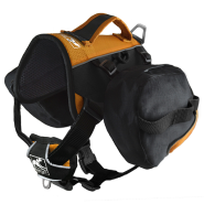 Kurgo Dog Baxter Backpack Black/Orange 30-85lb