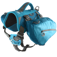 Kurgo Dog Big Baxter Backpack Coastal Blue 50-110lb