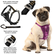 Kurgo Dog Enhanced Strength Tru-Fit Car Harness Violet Sm