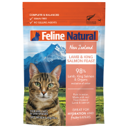 Feline Natural Cat Lamb & King Salmon 12/3oz Pouches