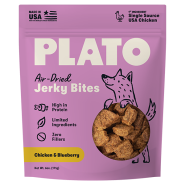 Plato Dog Jerky Bites Chicken w/Blueberry 6oz