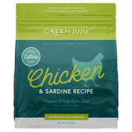 Green Juju Dog Freeze Dried Raw Chicken & Sardine 14 oz