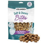 Icelandic+ Dog Soft & Chewy Bites Lamb & Blackberry 2.8oz