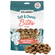 Icelandic+ Dog Soft & Chewy Bites Salmon & Cranberry 2.8oz