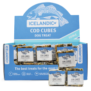 Icelandic+ Dog Cod Skin Cubes Large 1.4oz Bulk 36 ct