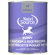 NutriSource Dog Choice Chicken & Rice Puppy 12/12.3oz