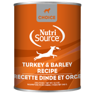 NutriSource Dog Choice Turkey & Barley 12/12.3oz