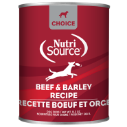 NutriSource Dog Choice Beef & Barley 12/12.3oz