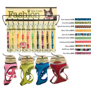SafeCat Collars w/Harness & Leash Combo Display