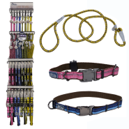 K9 Explorer Four Color All-Inclusive Collar & Leash Display