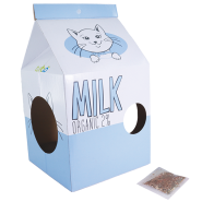 Coastal Turbo Cat Scratcher Milk Carton Blue O/S