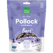 Open Farm Dog Treats Air-Dried Bars Pollock&Blueberry 4.1oz