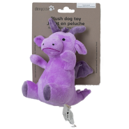 Dexypaws Dog Toy Plush Dragon Lilac