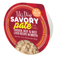 Tiki Dog Pate Chicken Beef & Beef Liver 4/3 oz